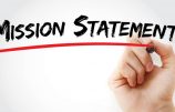 Hand writing Mission Statement with marker, concept background Hand writing Mission Statement with marker, concept background
